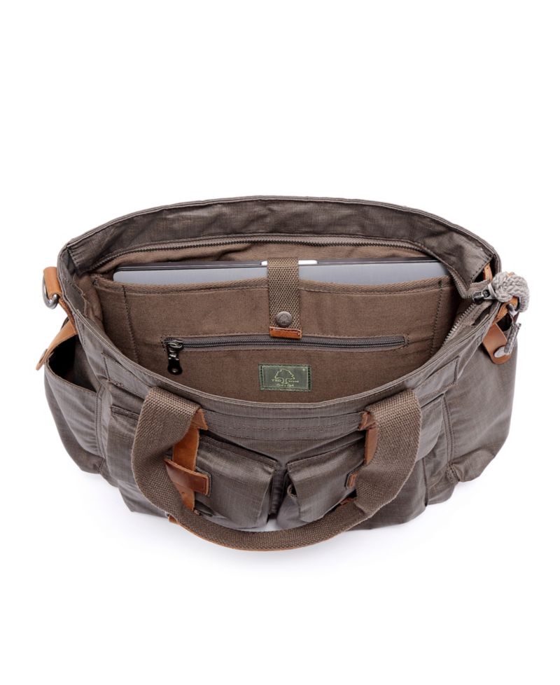Urban Light Coated Canvas Tote Bag