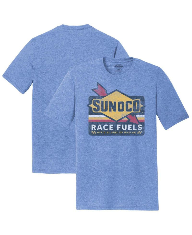 Men's Heather Blue Sunoco Tri-Blend T-Shirt