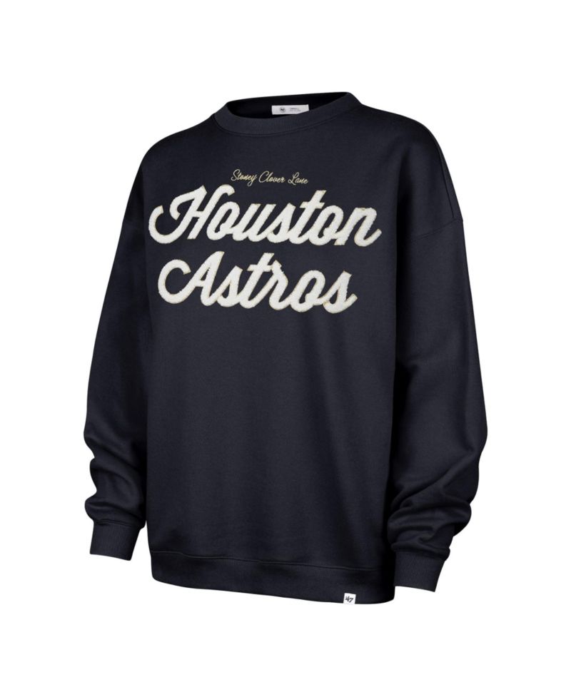 Women's '47 x Stoney Clover Lane Navy Houston Astros Oversized Sweatshirt