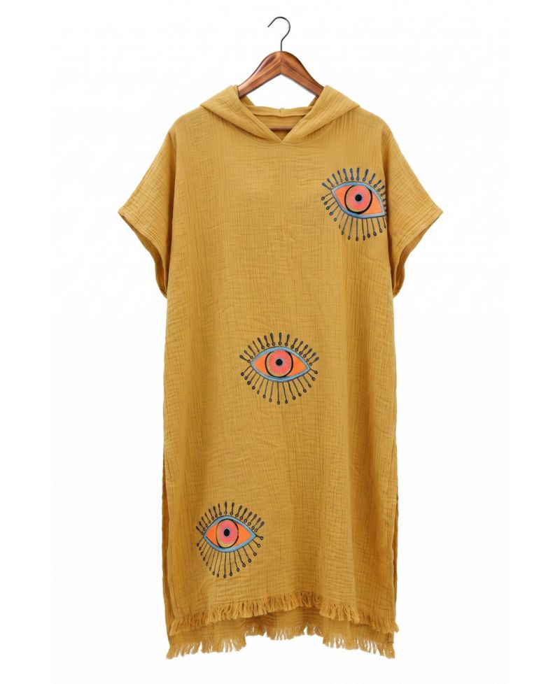 Women's Mira Hooded V-Neck Short-Sleeve Beach Cover-Up
