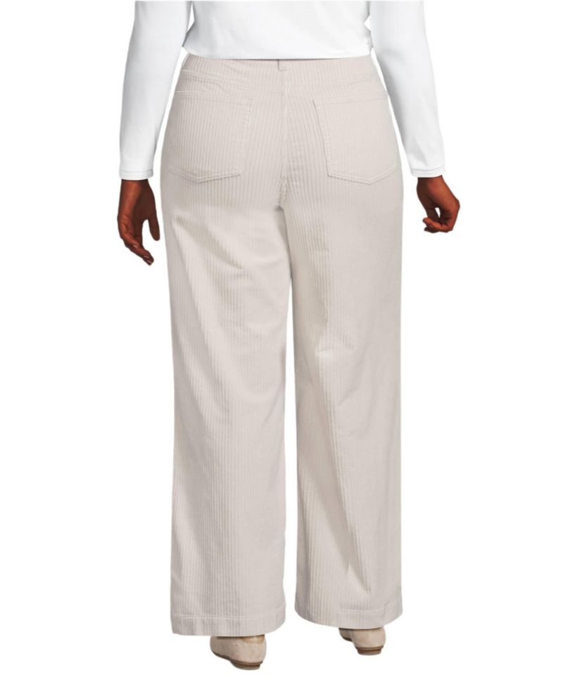 Women's High Rise Wide Leg Corduroy Pants