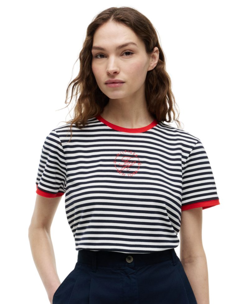 Women's Stripe Short-Sleeve T-Shirt