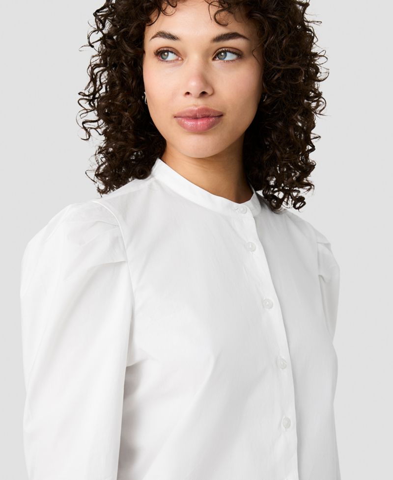 Women's Cambria Crewneck Button-Front Top