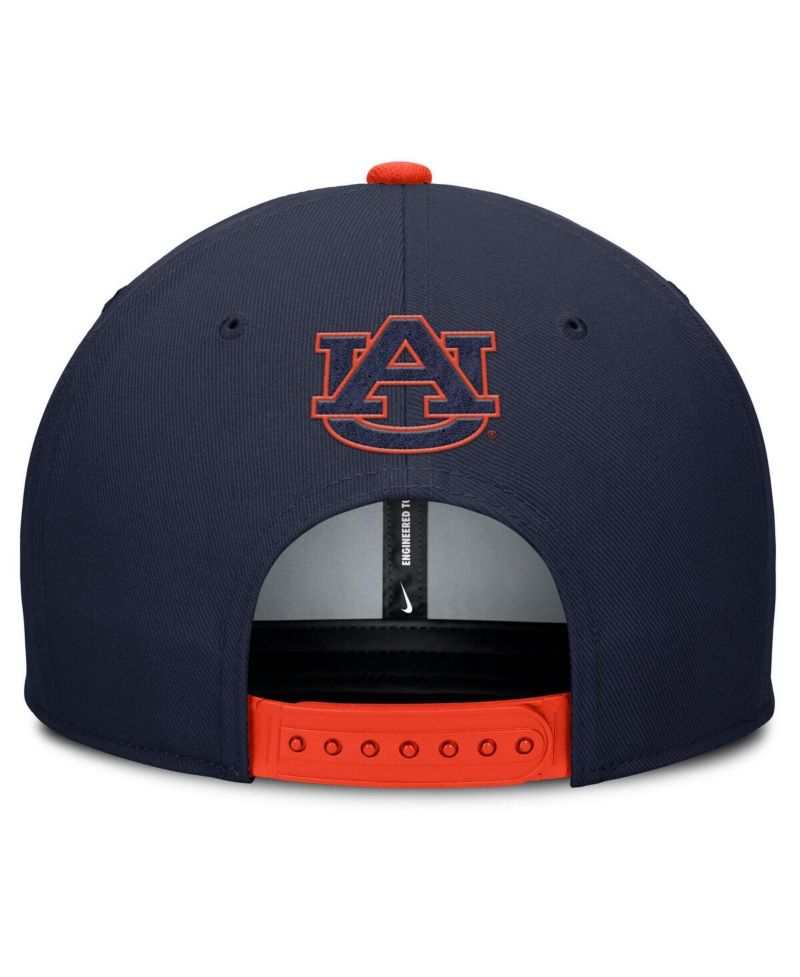 Men's Navy/Orange Auburn Tigers 2025 Sideline Campus Pro Local Snapback Hat