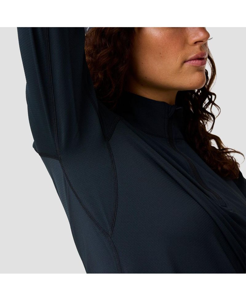 Women's BGA Tahoe Sun 1/4 Zip Long Sleeve Performance Tops
