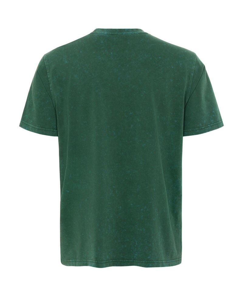 Men's Green Boston Celtics Distressed Rock Roll Collection Angus Premium Mineral Wash T-Shirt