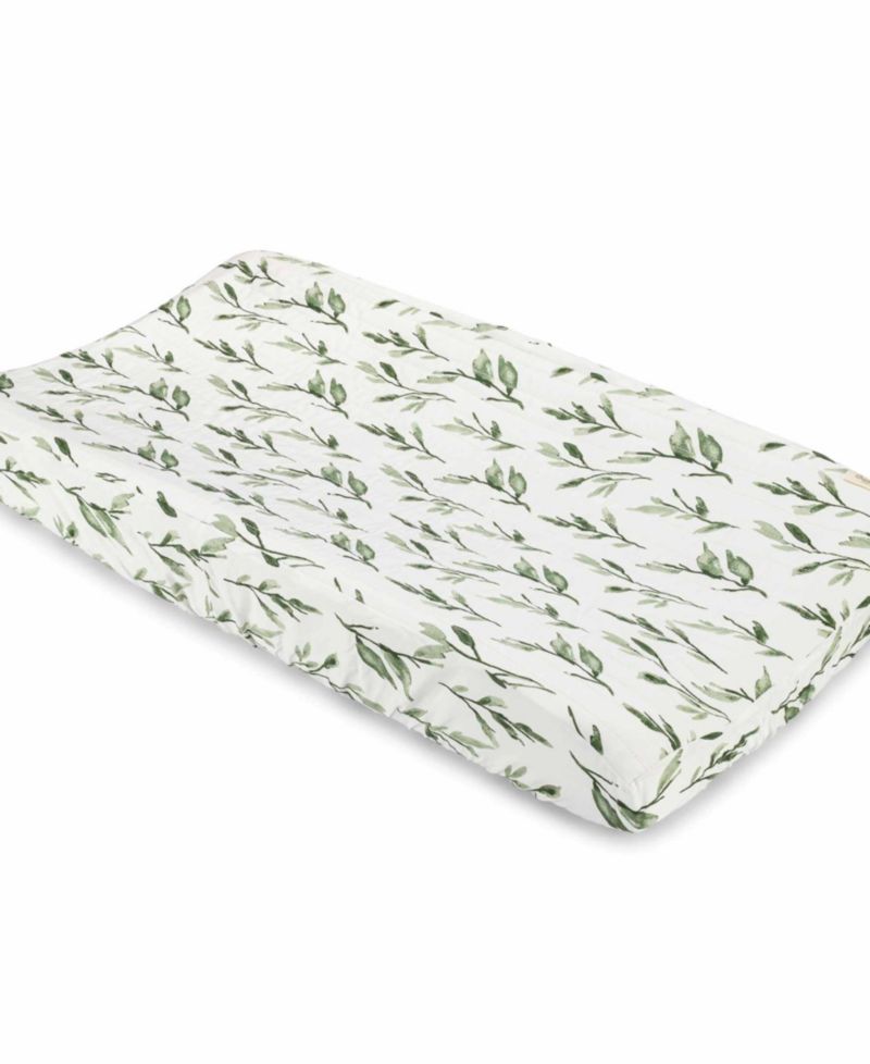 Parker Quilted Change Pad Cover - Leaf