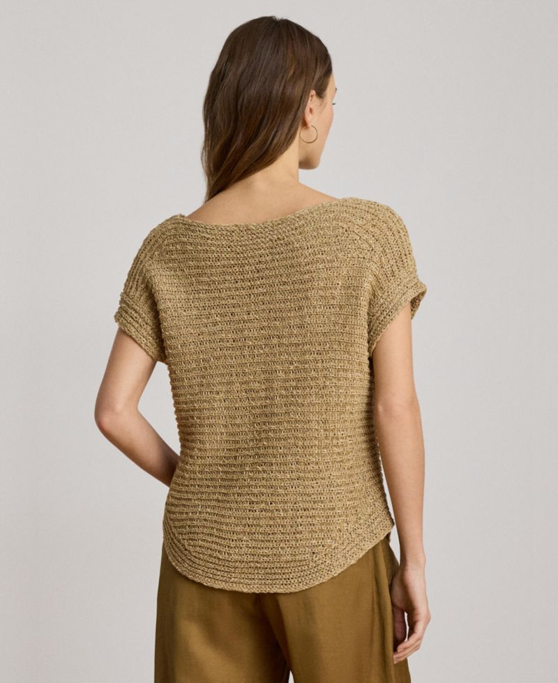 Women's Boat Neck Dropped Shoulder Sweater