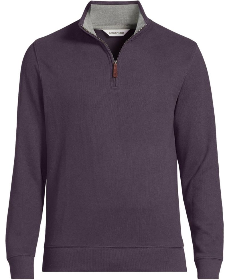 Men's Bedford Rib Quarter Zip Pullover Sweater