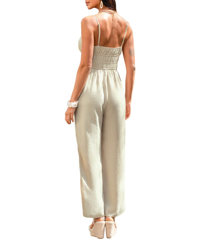 Women's Square Neck Unlined Jumpsuit