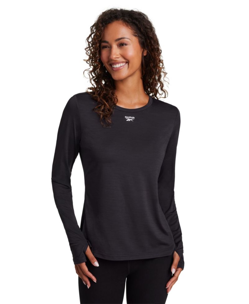 Women's Marled Performance Long-Sleeve Training Top
