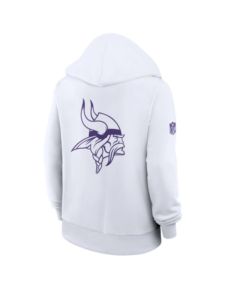 Women's White Minnesota Vikings Alt Sideline Standard Issue Dri-FIT Hoodie