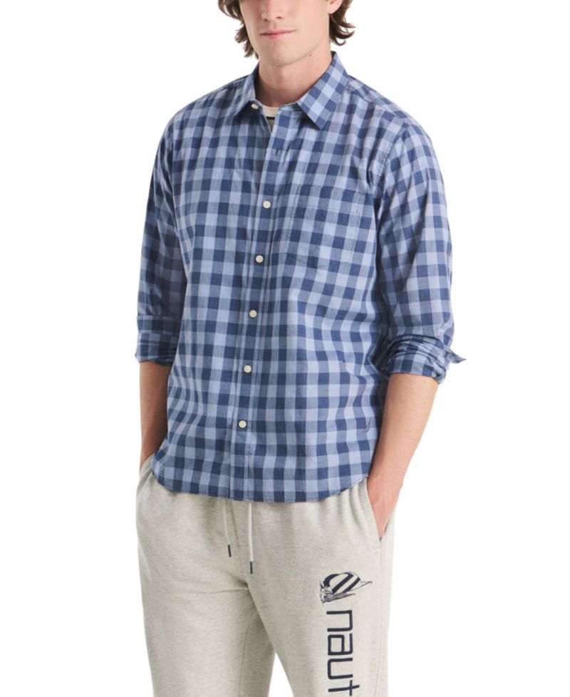 Men's Plaid Long-Sleeve Shirt