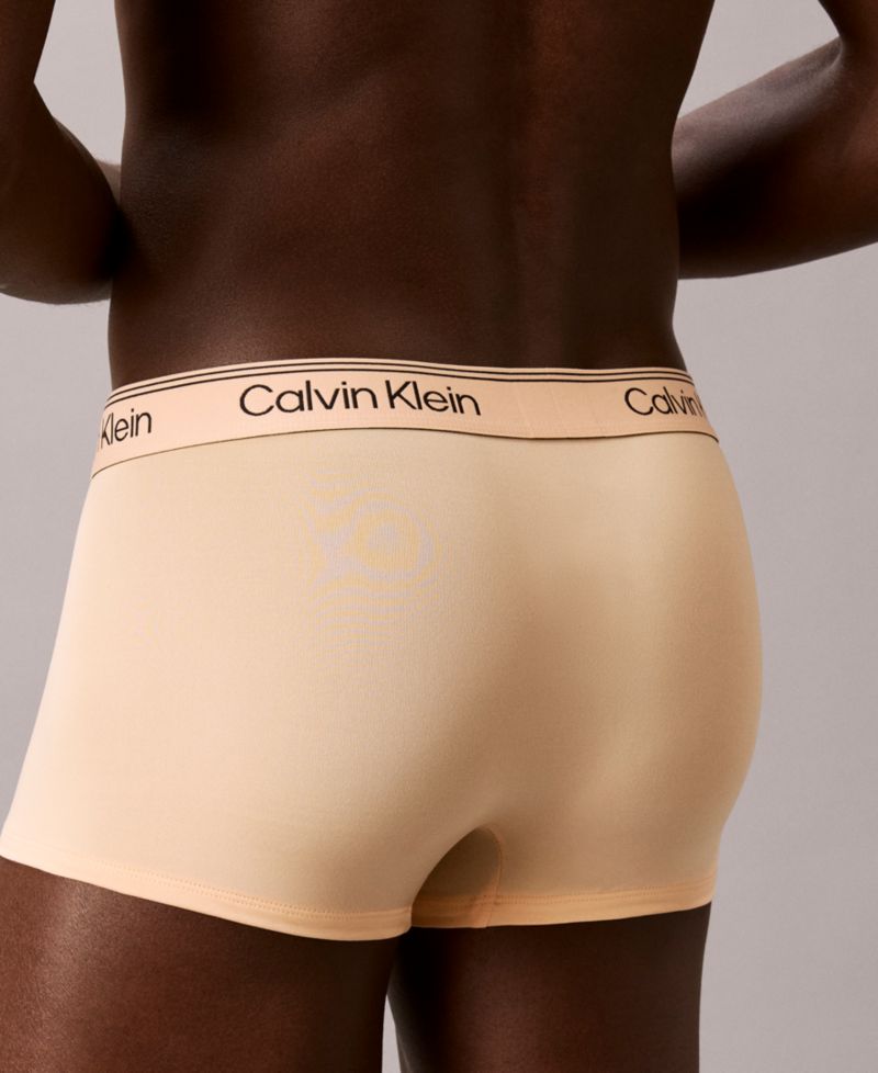 Men's Microfiber Stretch Low Rise Trunks Underwear, 4-Pack