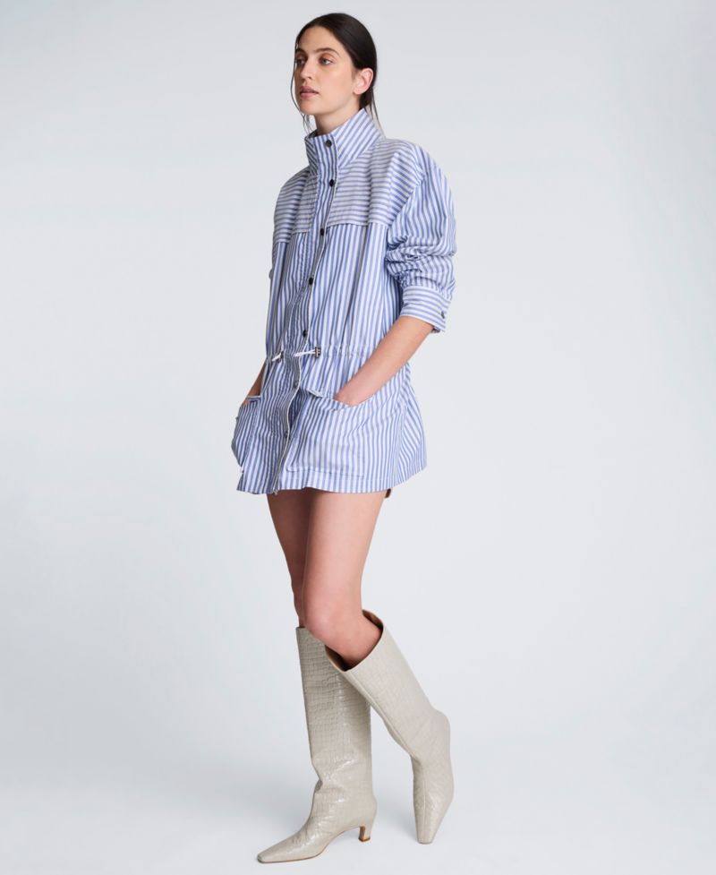 Women's Striped Long-Sleeve Jacket