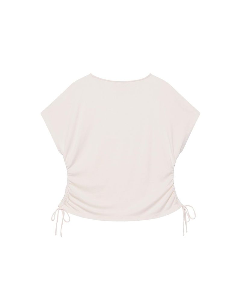 Women's Jersey Ruched Tie Detail Top