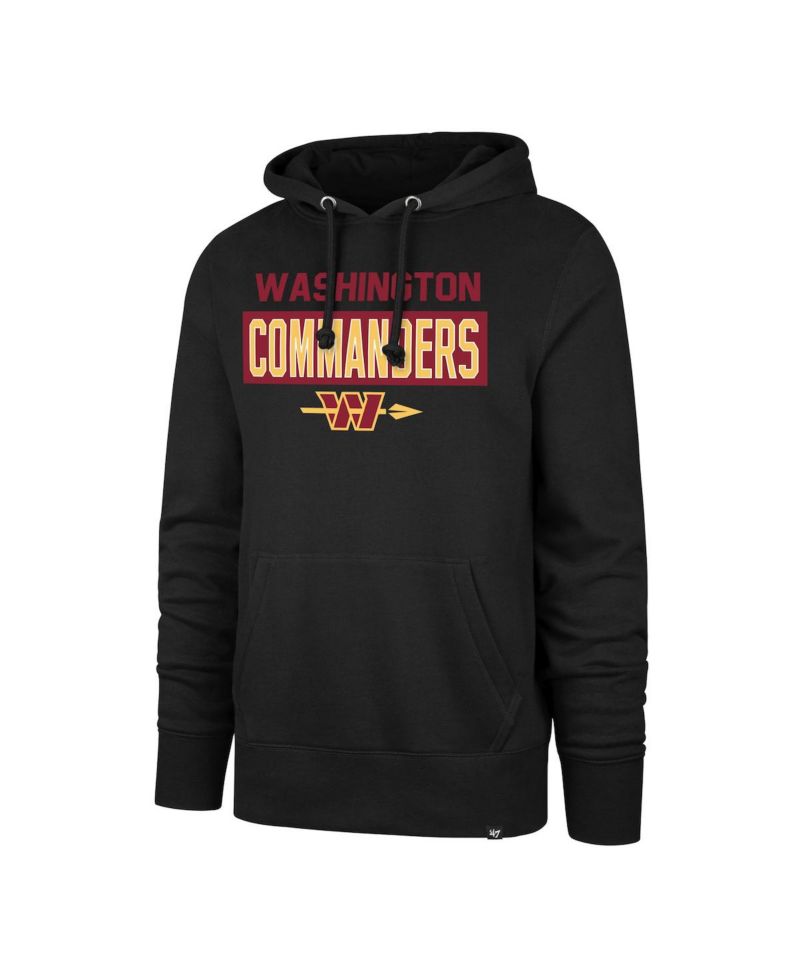 Men's Black Washington Commanders Framework Headline Hoodie
