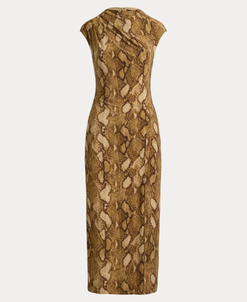 Women's Boat Neck Cap-Sleeve Midi Dress