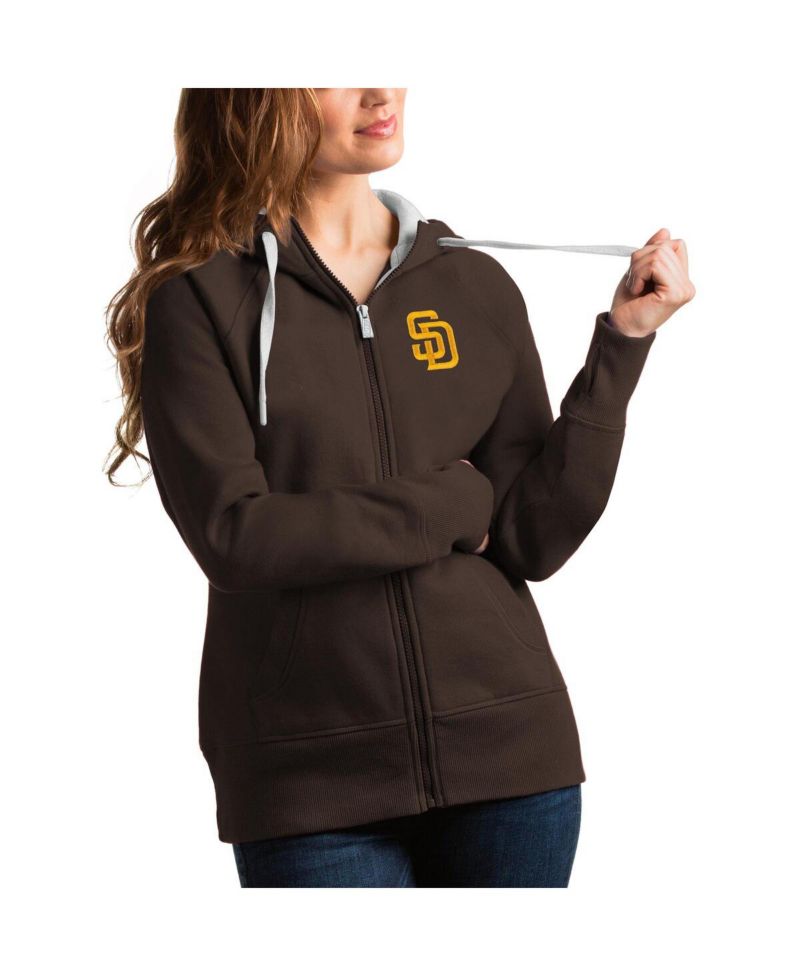 Women's Brown San Diego Padres Victory Full-Zip Hoodie