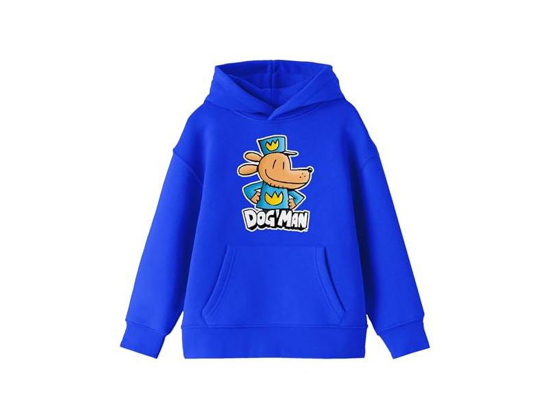 Character Posing Youth Royal Blue Long Sleeve Hooded Sweatshirt-XL