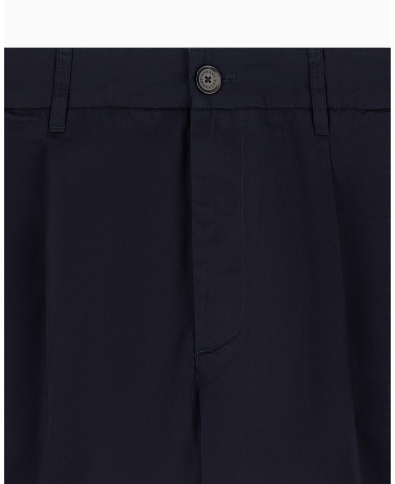 Men's Cotton Pleat Bermuda Shorts