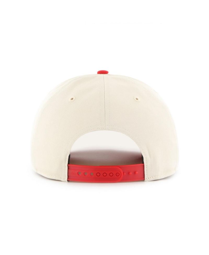 Men's Cream/Red Minnesota Wild Logo 2-Tone Hitch Adjustable Hat