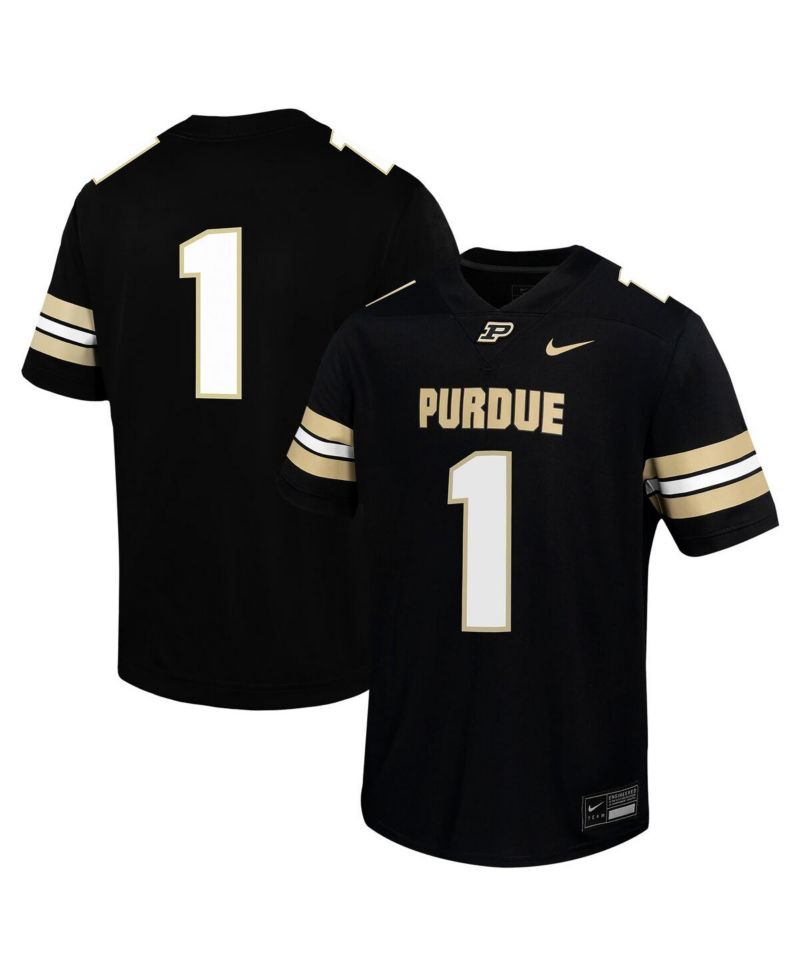 Big Boys and Girls 1 Black Purdue Boilermakers Untouchable Football Jersey
