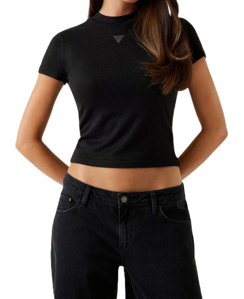 Women's Short-Sleeve Lucia Mock Neck Top