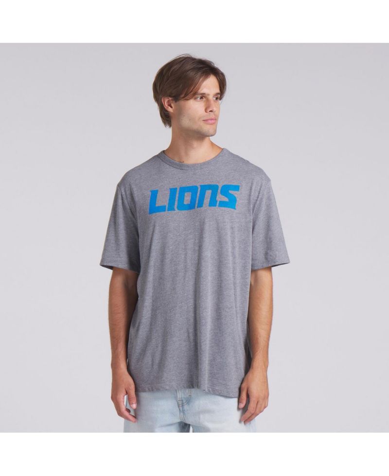 Men's Heather Gray Detroit Lions Tri-Blend T-Shirt