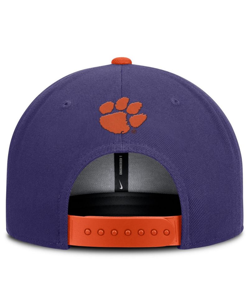 Men's Purple/Orange Clemson Tigers 2025 On-Field Patch Pro Dri-FIT Snapback Hat