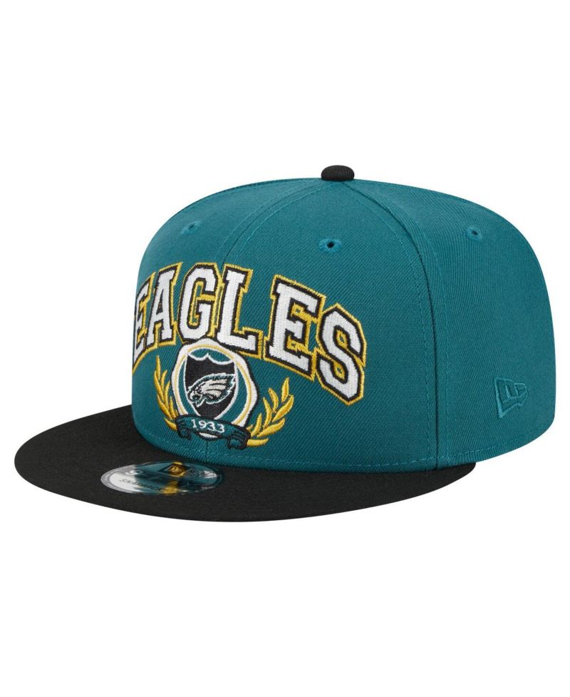 Men's Midnight Green/Black Philadelphia Eagles Team Establish 9FIFTY Snapback Hat