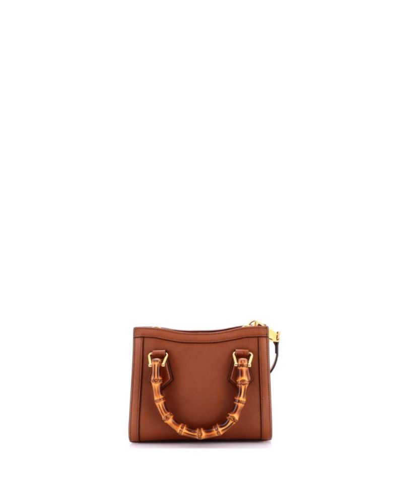 Mini Diana NM Bamboo Handle Tote Leather