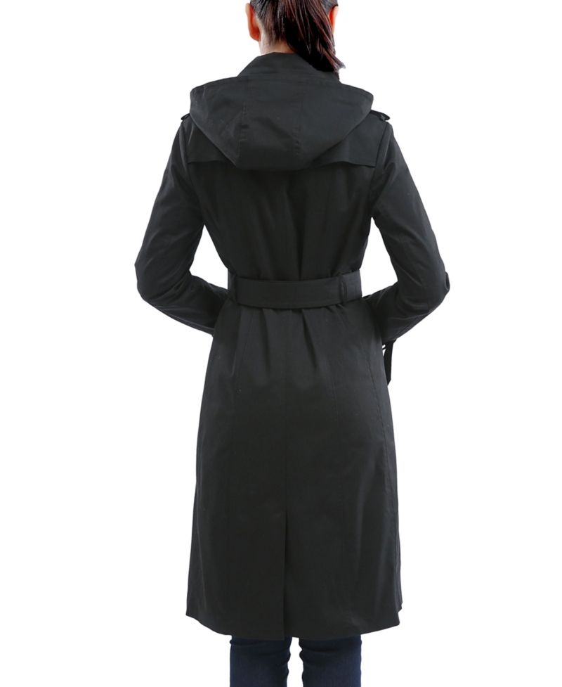 Women's Kayla Water Resistant Hooded Trench Coat