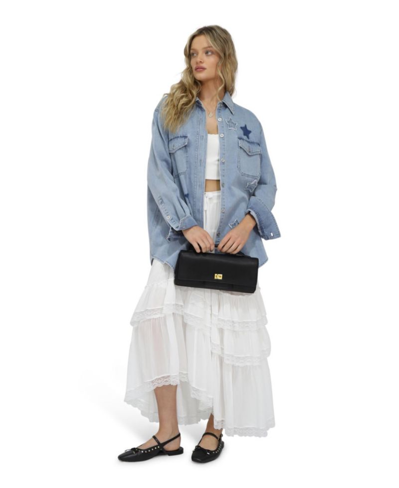 Stargazer Patch Detail Denim Shirt