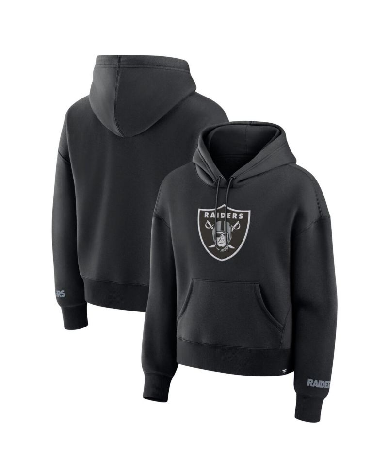 Women's Black Las Vegas Raiders Legacy Fleece Pullover Hoodie