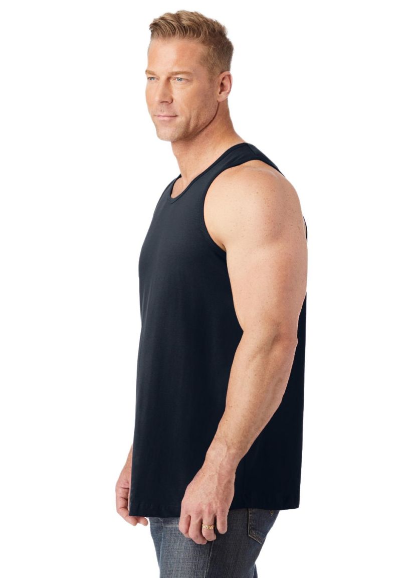 Men's Shrink-Less Lightweight Longer-Length Tank