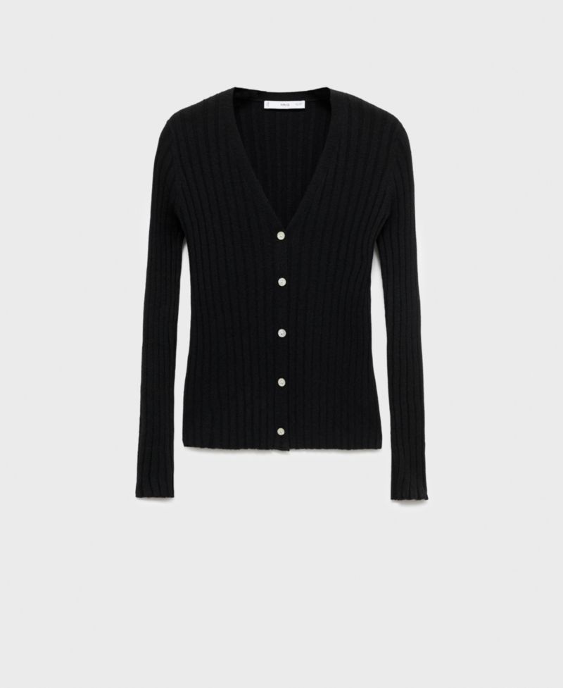 Women's Fine Rib Knit Cardigan