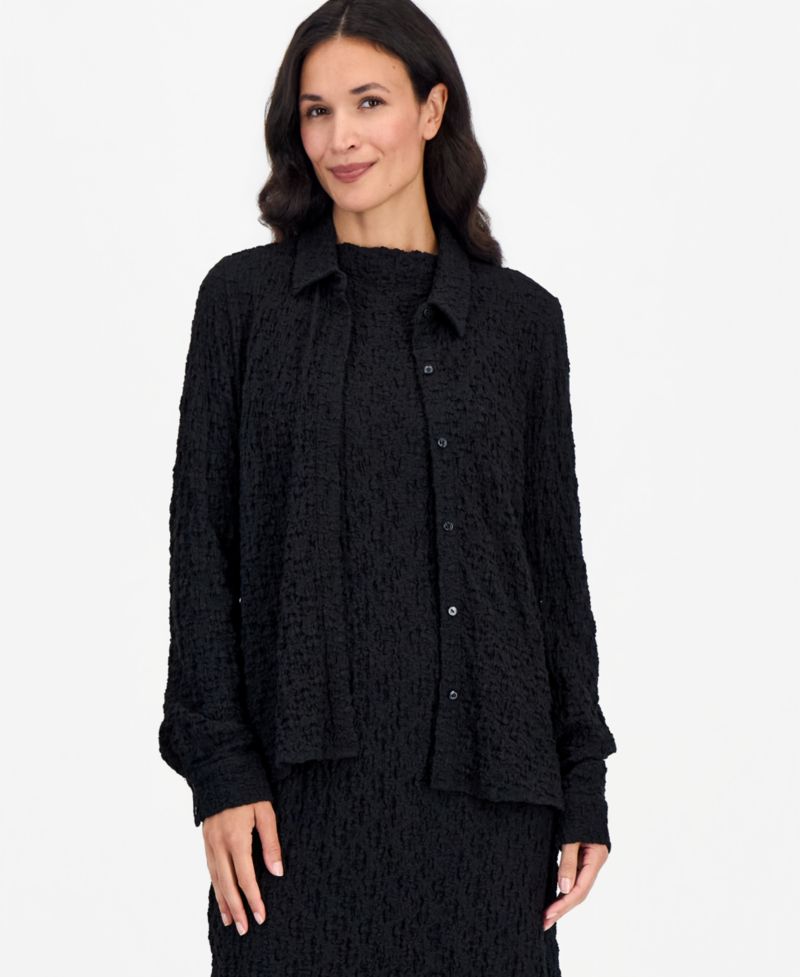 Women's Long-Sleeve Classic Collar Slim Blouse
