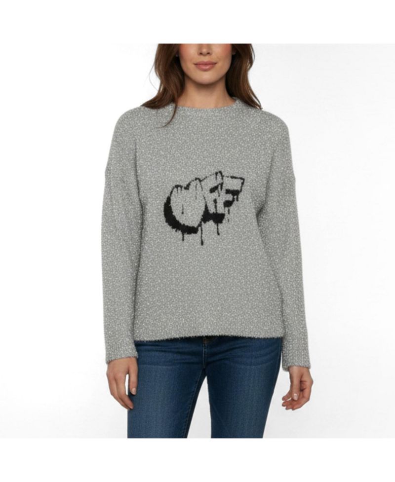 Women's Logo Intarsia Lurex Knit Sweater