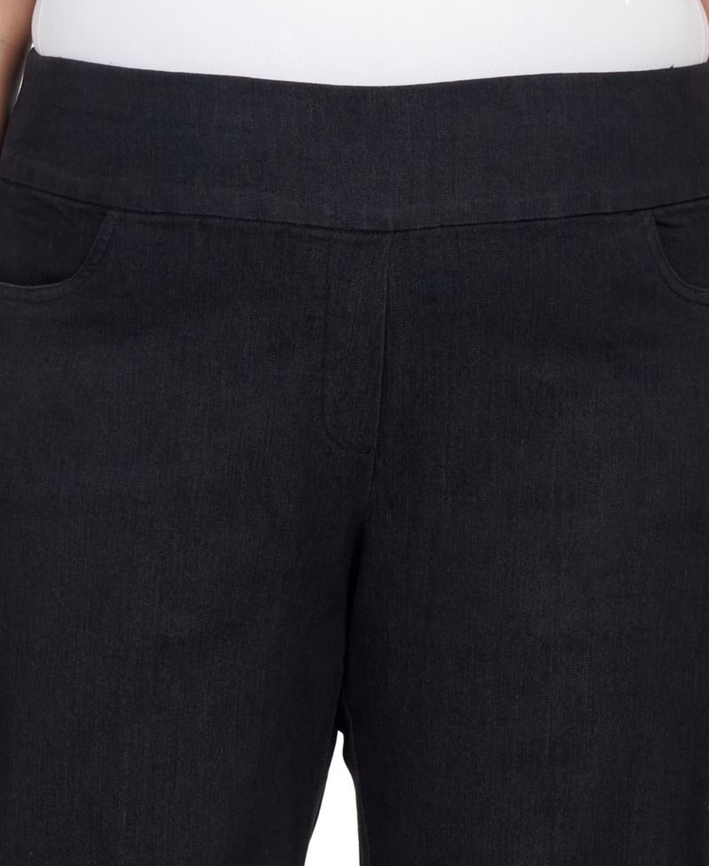 Plus Size Women's Super Stretch Mid- Rise Average Length Pant