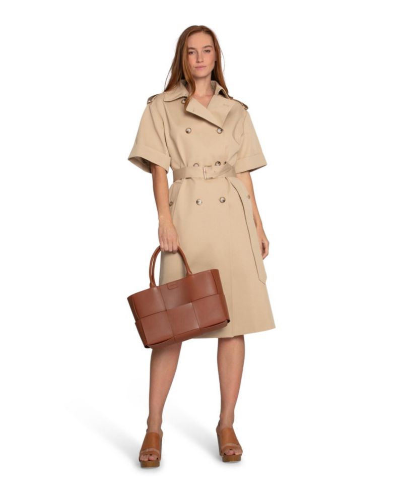 Women's Belle and Bloom Dust and Daring Short Sleeve Trench Style Dress