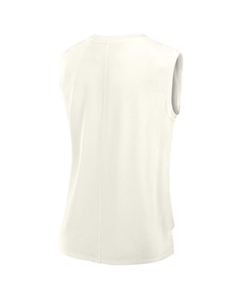 Women's Cream Cincinnati Bengals Studio Embrace Tank Top
