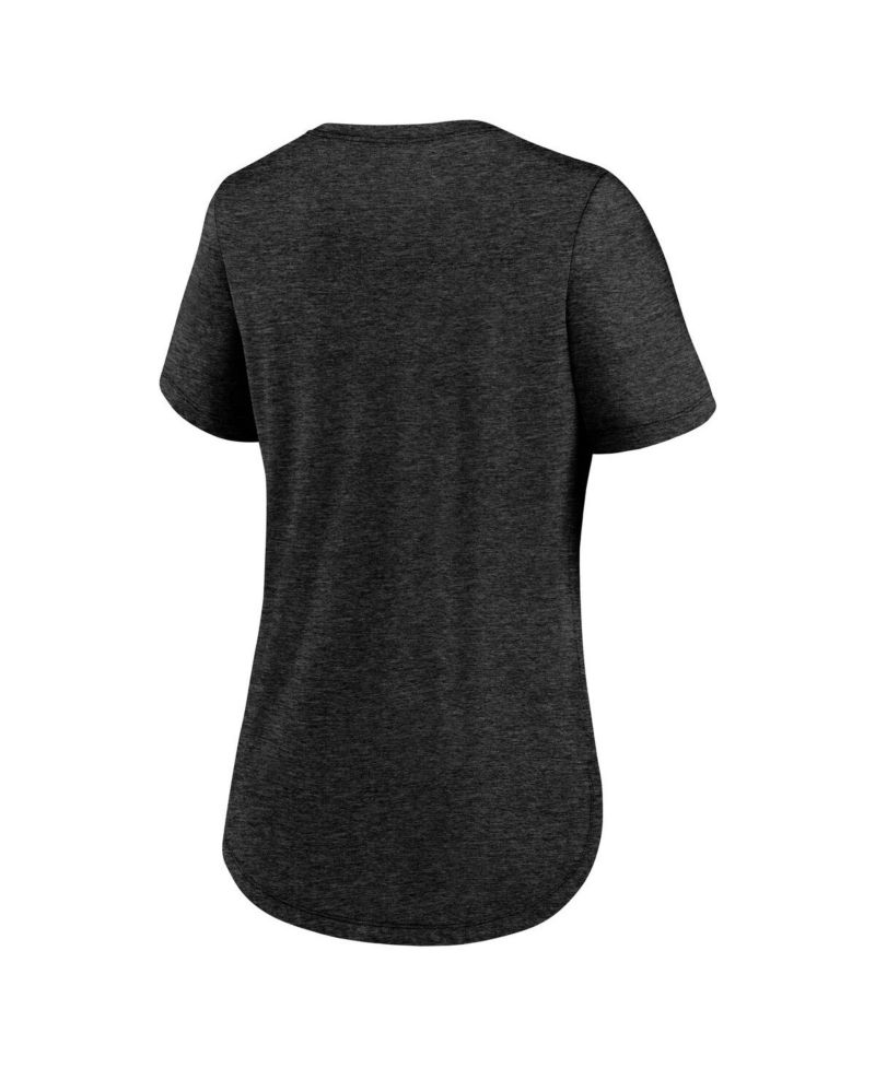 Women's Black Pittsburgh Steelers Script Tri-Blend T-Shirt