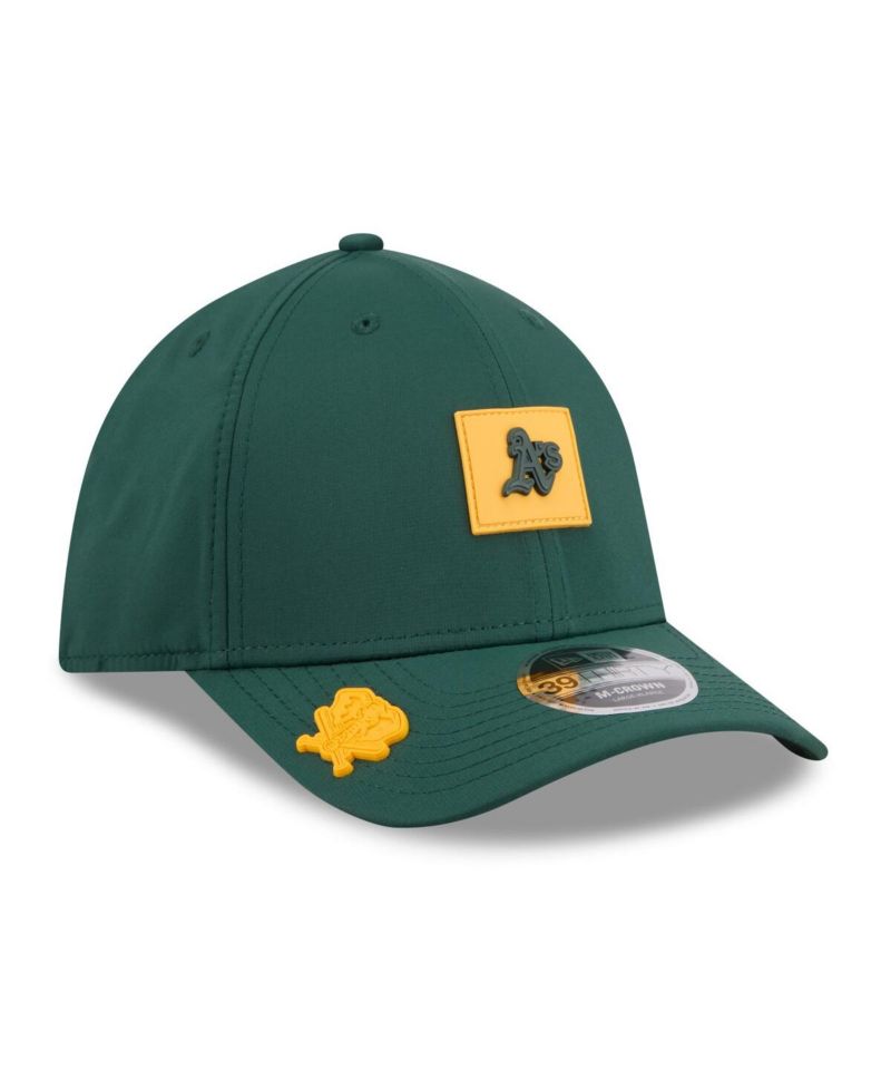 Men's Green Athletics 2026 Clubhouse M-Crown 39THIRTY Flex Hat