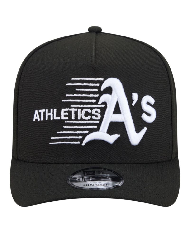 Men's Black Athletics Motion A-Frame 9FIFTY Snapback Hat