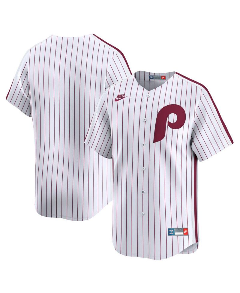 Men's White Philadelphia Phillies Throwback Cooperstown Collection Limited Jersey