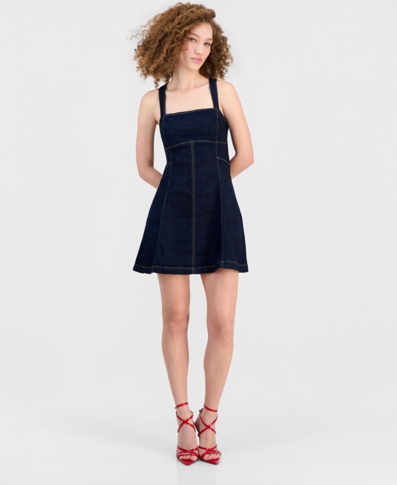 Women's Leah Denim Fit & Flare Dress