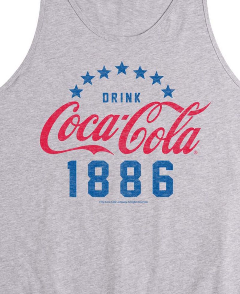 Men's Coca-Cola Star Circle Sleeveless Graphic Tank Top