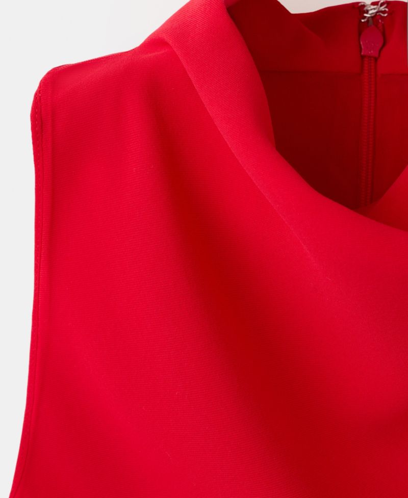 Women's Draped Neckline Ruched Dress