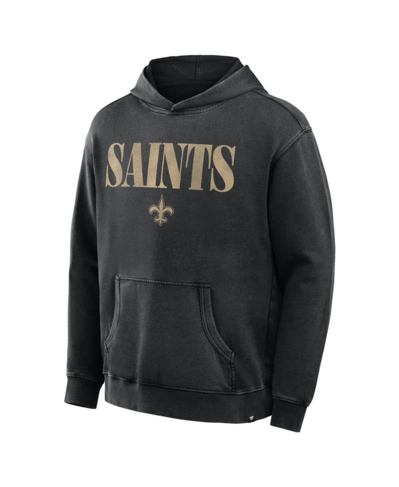 Men's Black New Orleans Saints Relaxed Intense Rivalry French Terry Hoodie